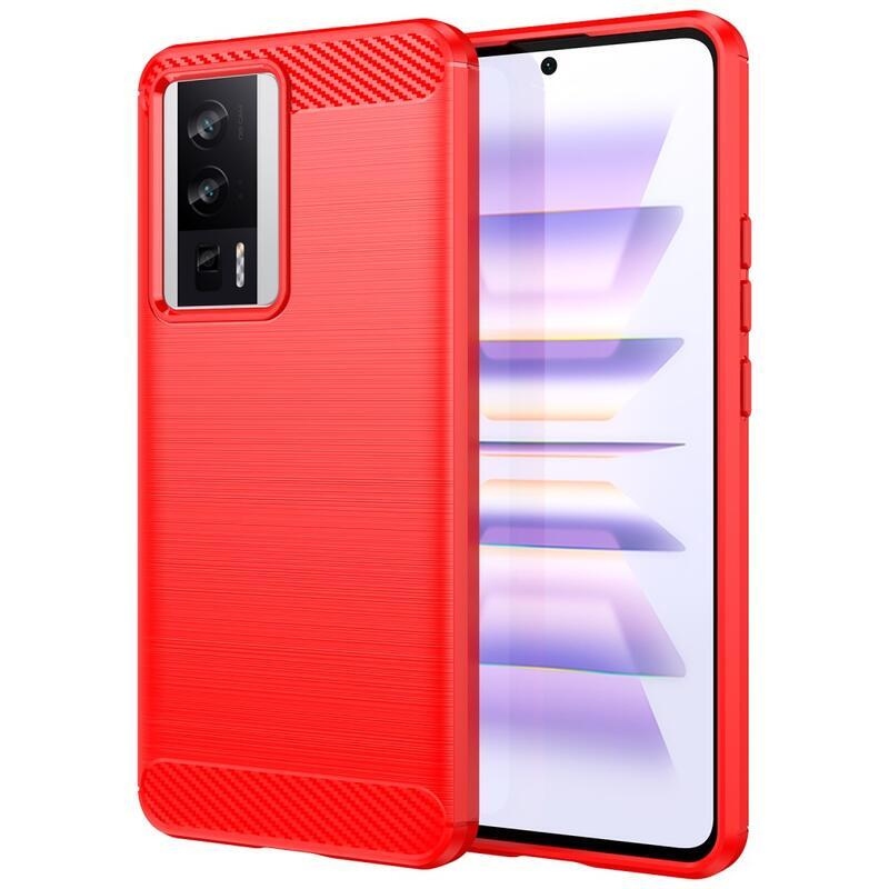 Szénálló zselés tok Xiaomi Poco F5 Pro - piros