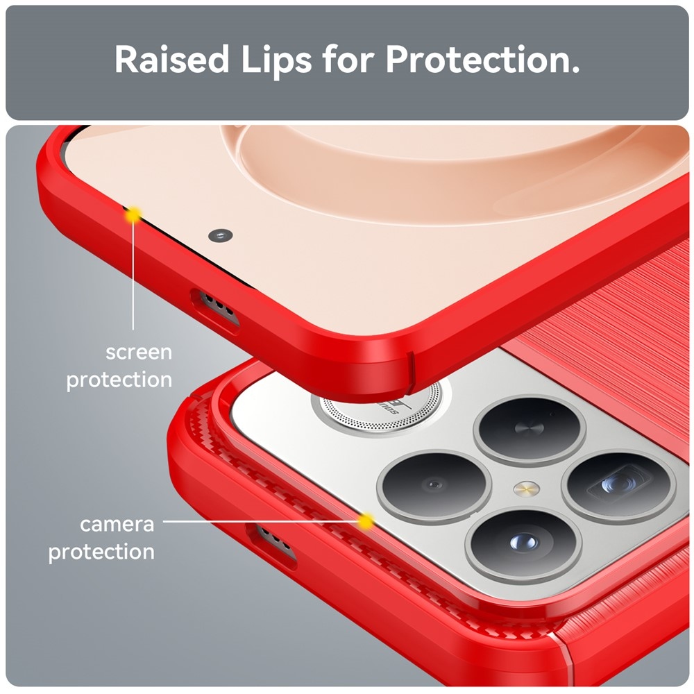 Szénálló zselés tok a Xiaomi Poco F8 Ultra 5G számára - piros