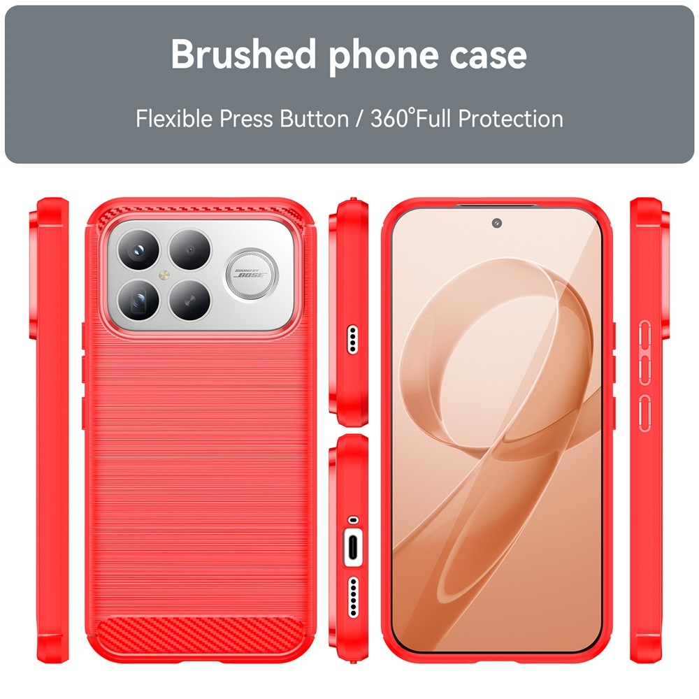 Szénálló zselés tok a Xiaomi Poco F8 Ultra 5G számára - piros