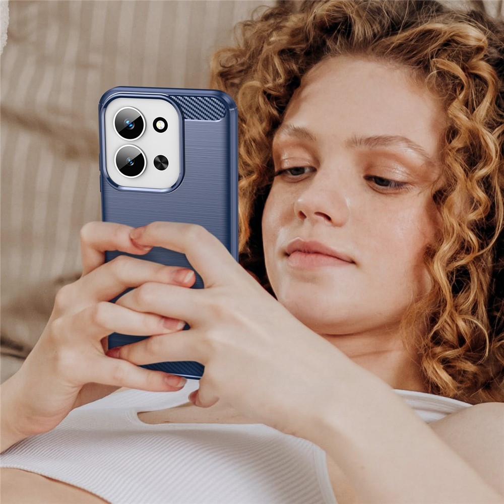 Szénálló zselés tok Xiaomi Redmi 15C 4G (171mm)/Poco C85 4G (171mm) - kék