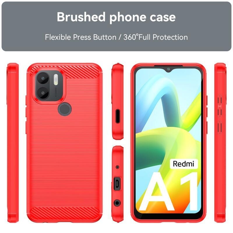 Szénálló zselés tok Xiaomi Redmi A1+/A2+ - piros