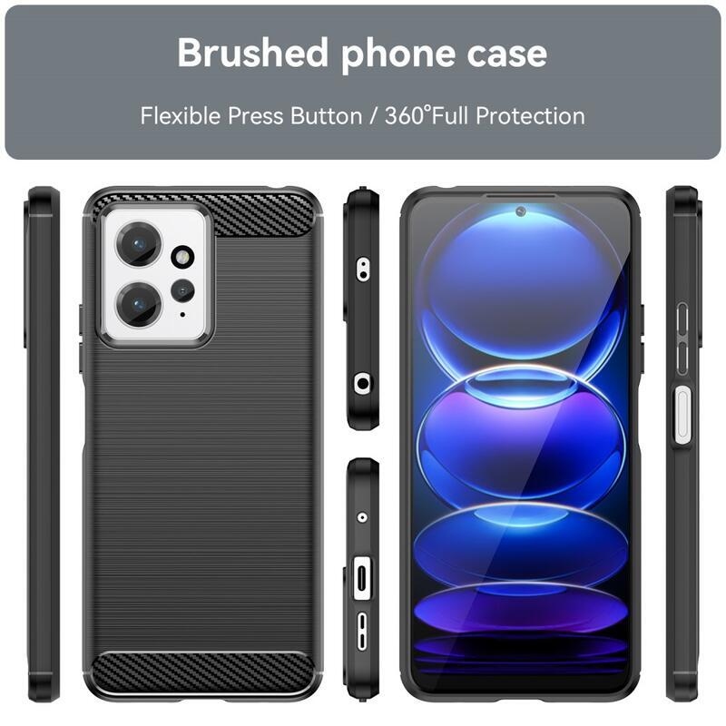 Szénálló zselés tok Xiaomi Redmi Note 12 4G - fekete