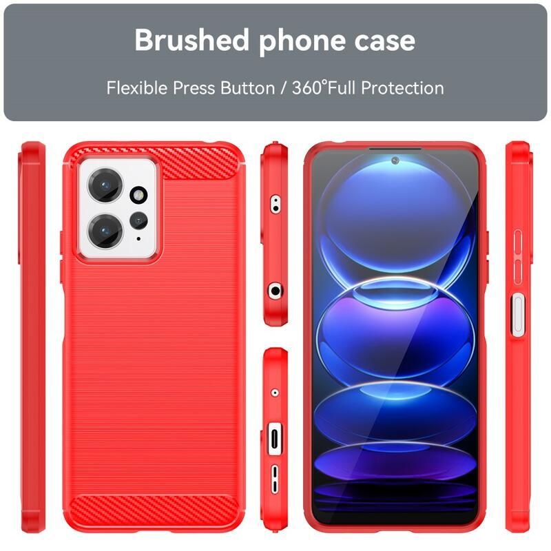 Szénálló zselés tok Xiaomi Redmi Note 12 4G - piros