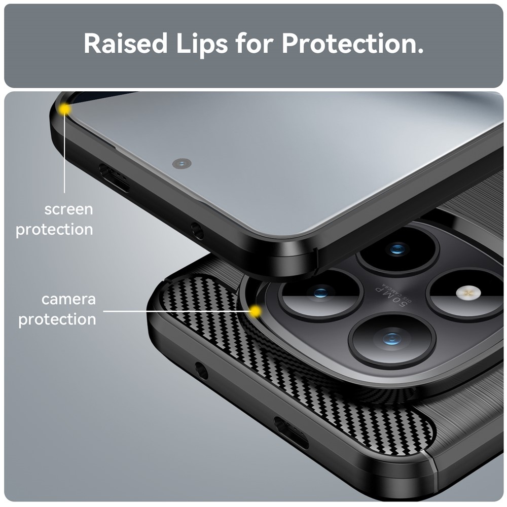 Szénálló zselés tok Xiaomi Redmi Note 15 Pro+ 5G - fekete