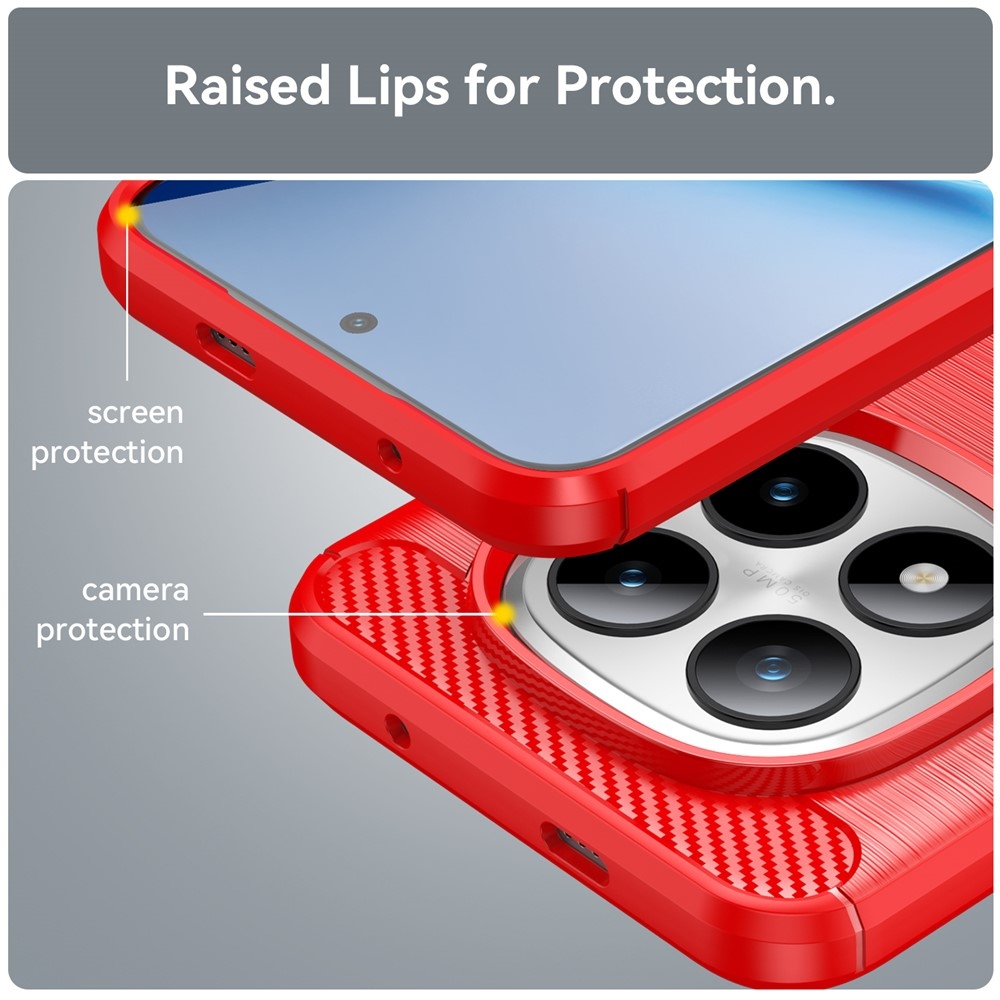 Szénálló zselés tok Xiaomi Redmi Note 15 Pro+ 5G - piros