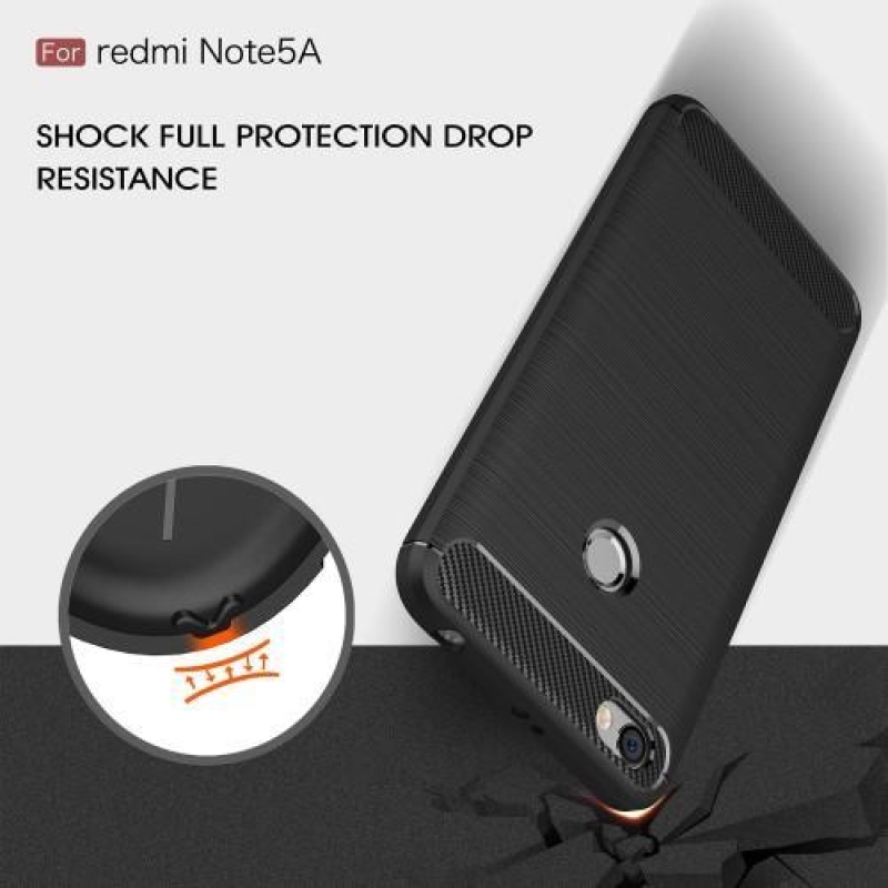 Szénálló zselés tok Xiaomi Redmi Note 5A Prime - sötétkék