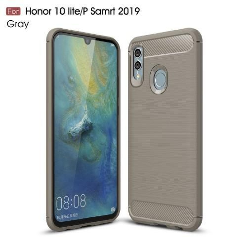 Szénálló szilikon borítás Honor 10 Lite és Huawei P Smart (2019) készülékhez - szürke