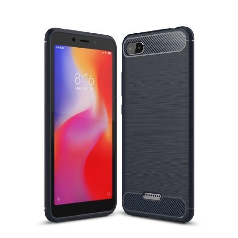 Szénálló szilikon borítás a Xiaomi Redmi 6A készülékhez - sötétkék