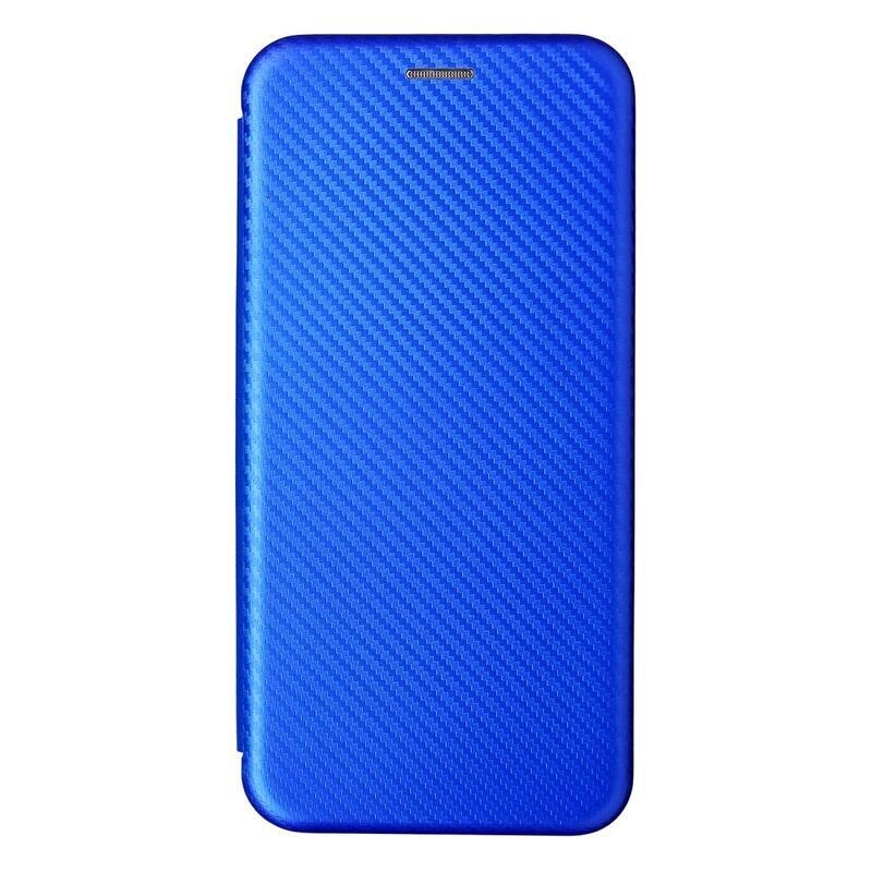 Szénszálas pénztárca tok a Realme 8i készülékhez - kék