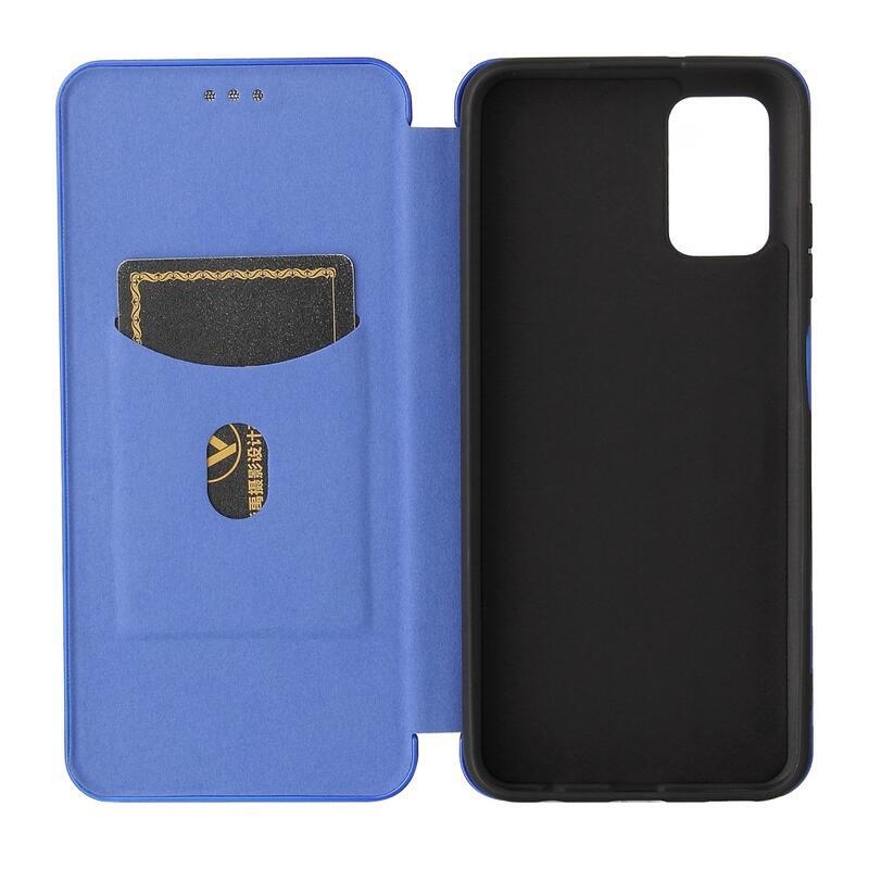 Szénszálas tok Samsung Galaxy A03s (166.6 x 75.9 x 9.1mm) - kék