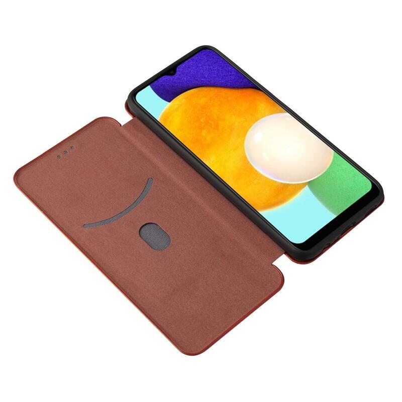 Szénszálas tok Samsung Galaxy A03s (166.6 x 75.9 x 9.1mm) - narancssárga színben