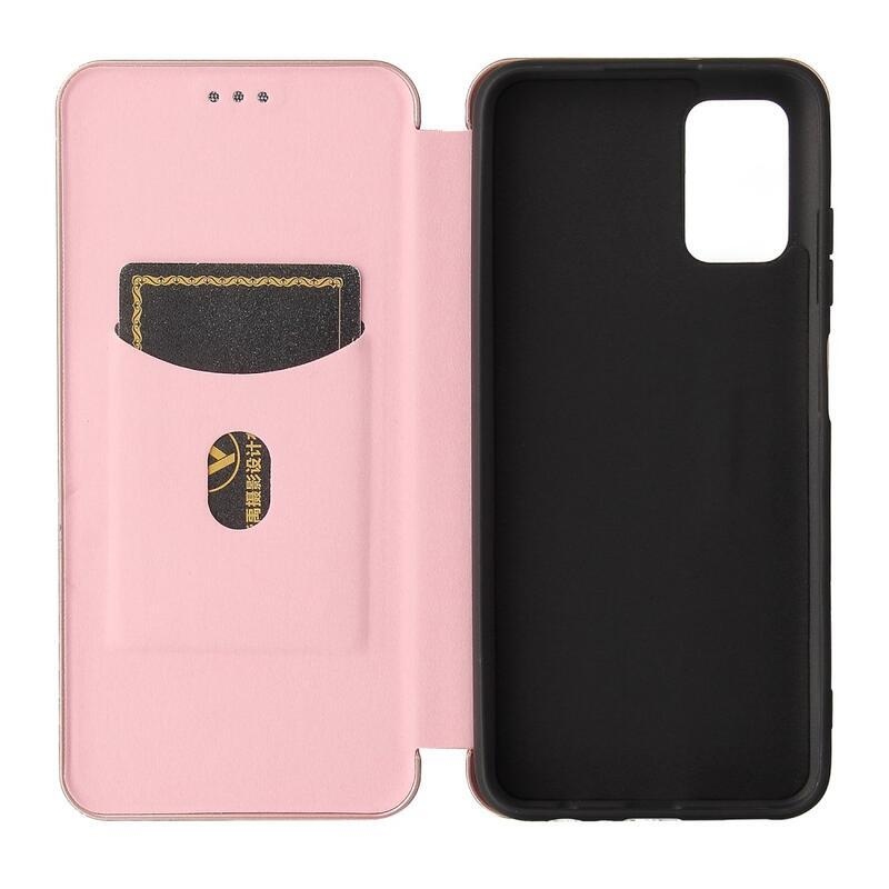 Szénszálas tok Samsung Galaxy A03s (166.6 x 75.9 x 9.1mm) - rózsaarany színben