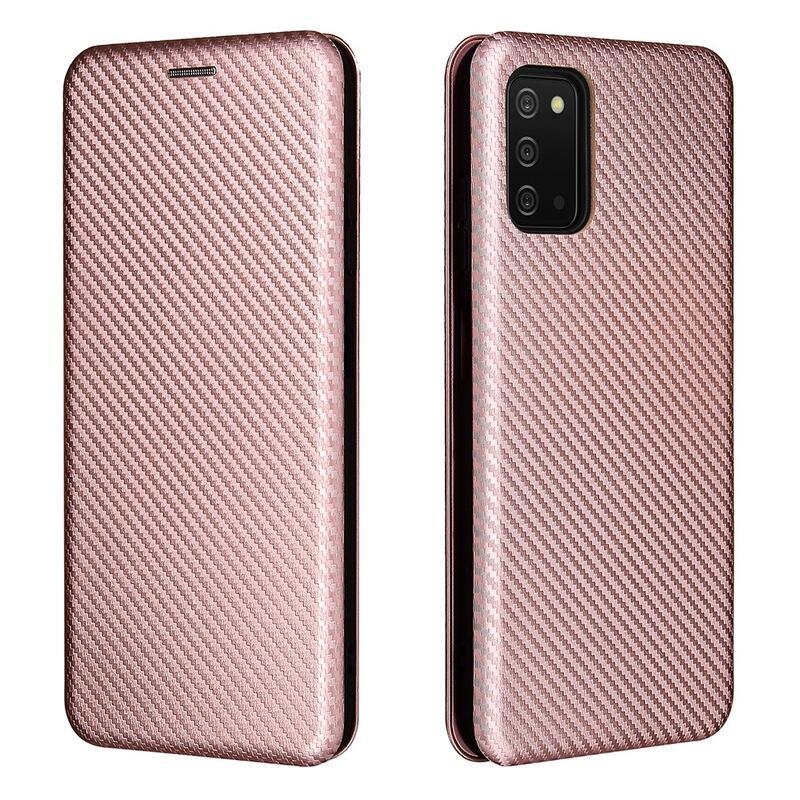 Szénszálas tok Samsung Galaxy A03s (166.6 x 75.9 x 9.1mm) - rózsaarany színben