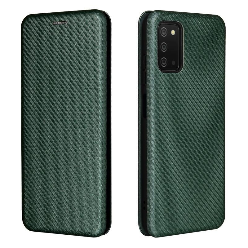 Szénszálas tok Samsung Galaxy A03s (166.6 x 75.9 x 9.1mm) - zöld