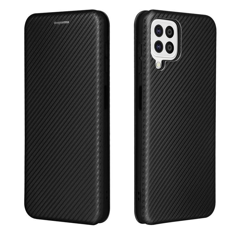 Szénszálas tok Samsung Galaxy A22 4G készülékhez - fekete