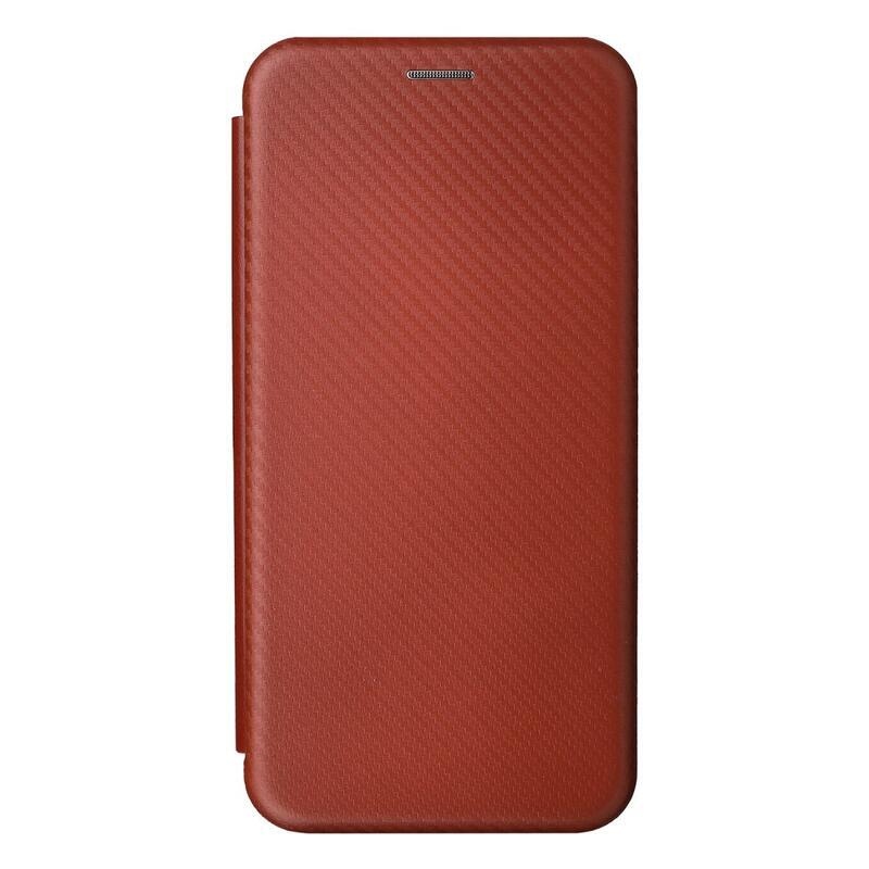 Szénszálas pénztárca tok Xiaomi Poco M4 Pro 5G/Redmi Note 11S 5G - narancssárga