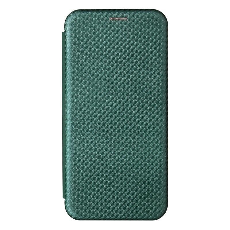 Szénszálas pénztárca tok Xiaomi Redmi 10/Redmi 10 (2022) - zöld