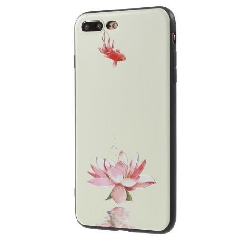 Cartoo zselés tok motívummal iPhone 8 Plus és 7 Plus készülékhez - lótusz