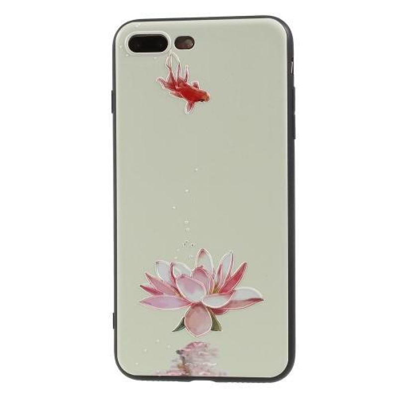 Cartoo zselés tok motívummal iPhone 8 Plus és 7 Plus készülékhez - lótusz