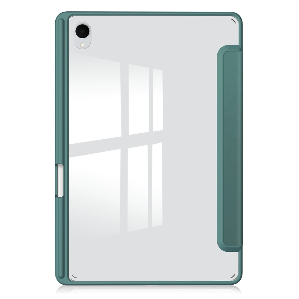 Tojás okos záródó tok fix hátlappal Samsung Galaxy Tab S11-hez - zöld