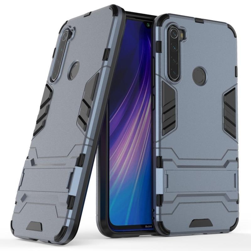 Hibrid tok és borító Xiaomi Redmi Note 8-hoz - sötétkék