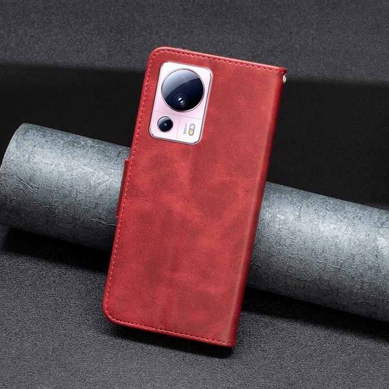 Könyvtáska tok Xiaomi 13 Lite-hoz - piros