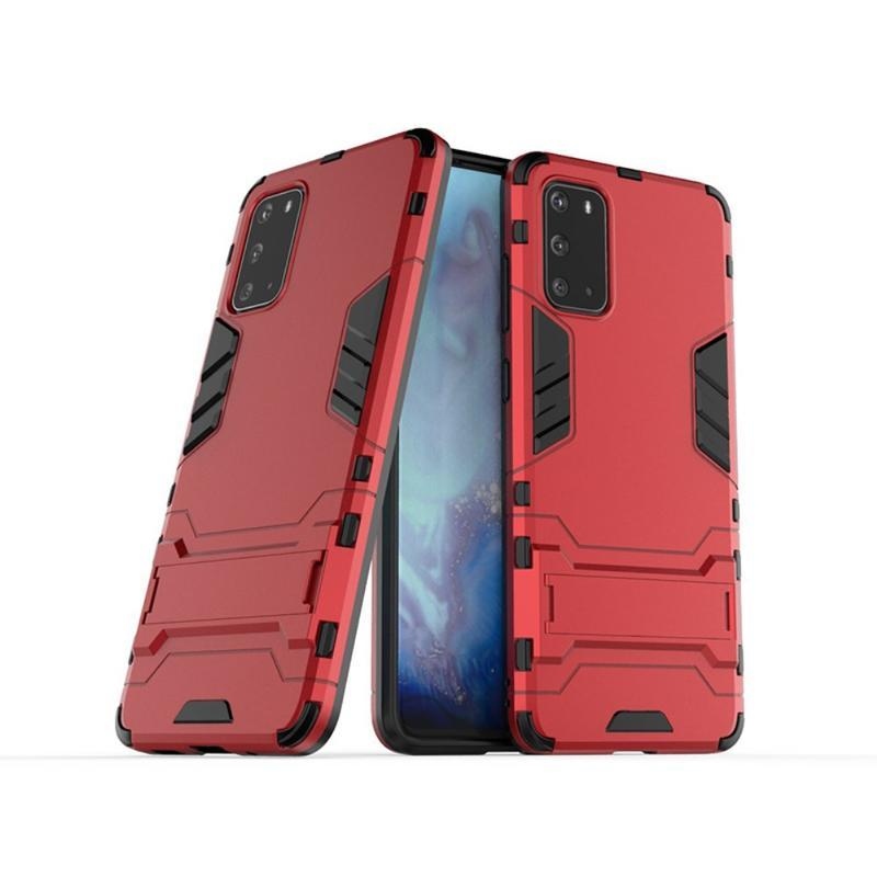 Guard tartós hibrid borítás Samsung Galaxy S20 készülékhez - piros