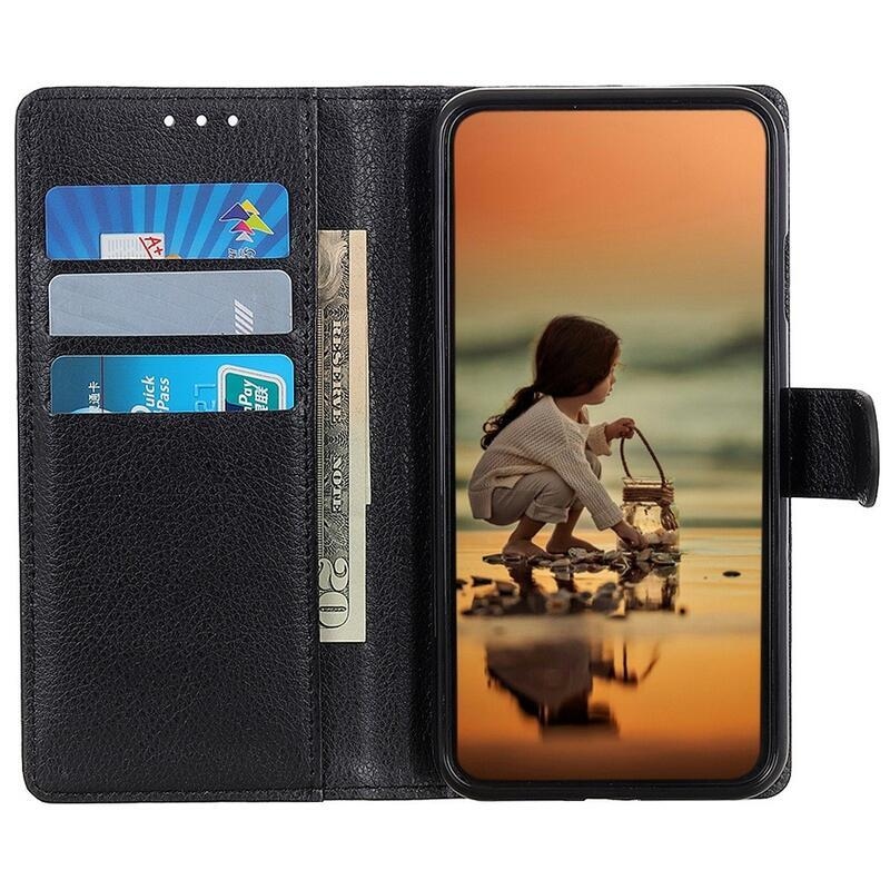 Tárcatáska tok Nokia C21 Plus készülékhez - fekete
