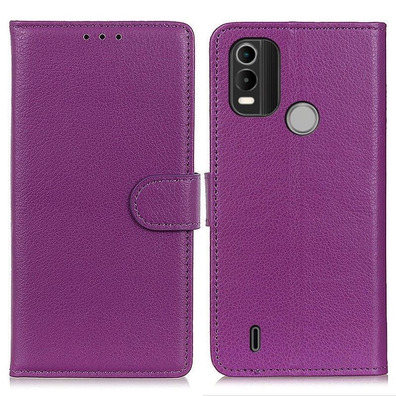 Tárcatáska tok Nokia C21 Plus készülékhez - lila