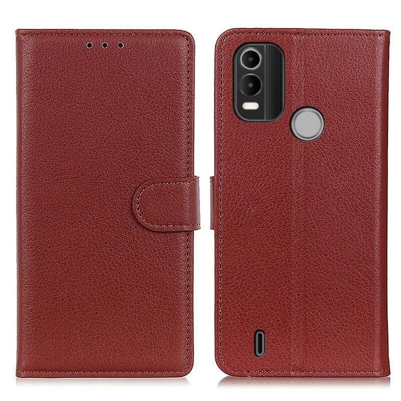 Tárcatáska tok Nokia C21 Plus készülékhez - barna