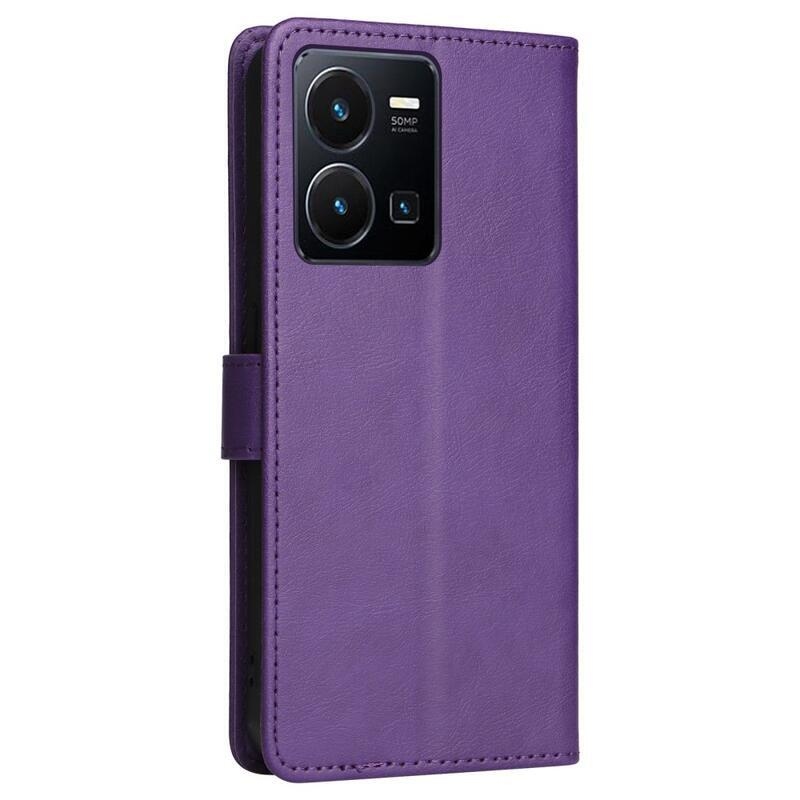 tok pénztárca tok a Vivo Y35-hez - lila