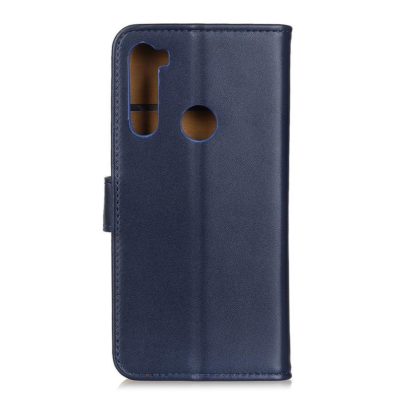 tok PU bőr tok Xiaomi Redmi Note 8-hoz - sötétkék