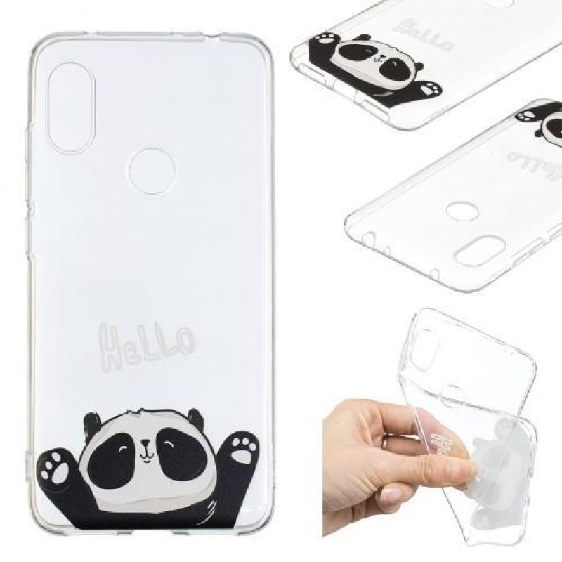 Szilikon tok Xiaomi Redmi Note 6 Pro tokhoz - hullámzó panda