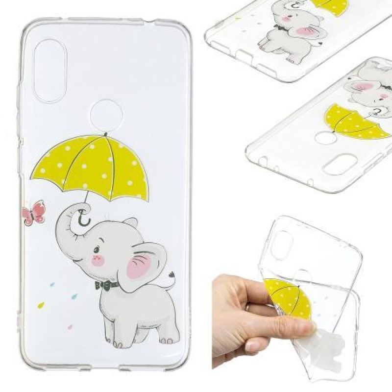 Szilikon tok a Xiaomi Redmi Note 6 Pro-hoz - elefántcsont