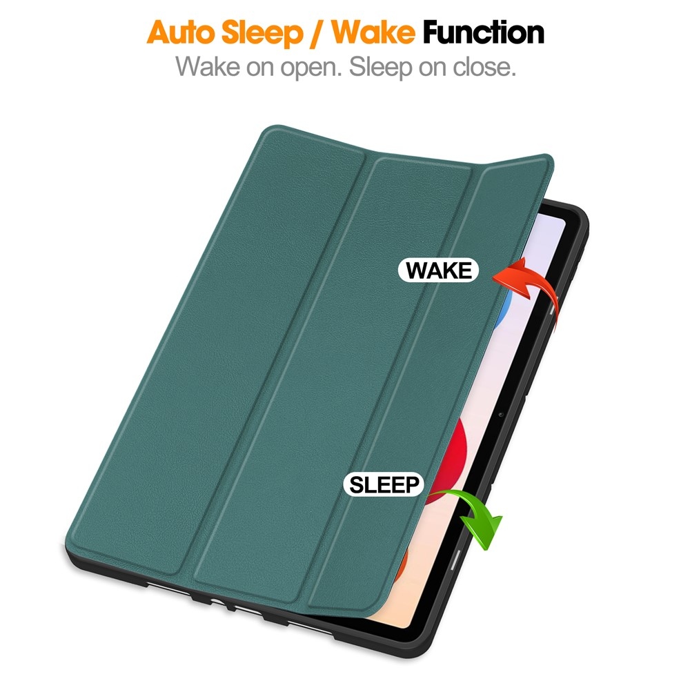 Cases intelligens összehajtható tok Xiaomi Redmi Pad 2 Pro - sötétzöld