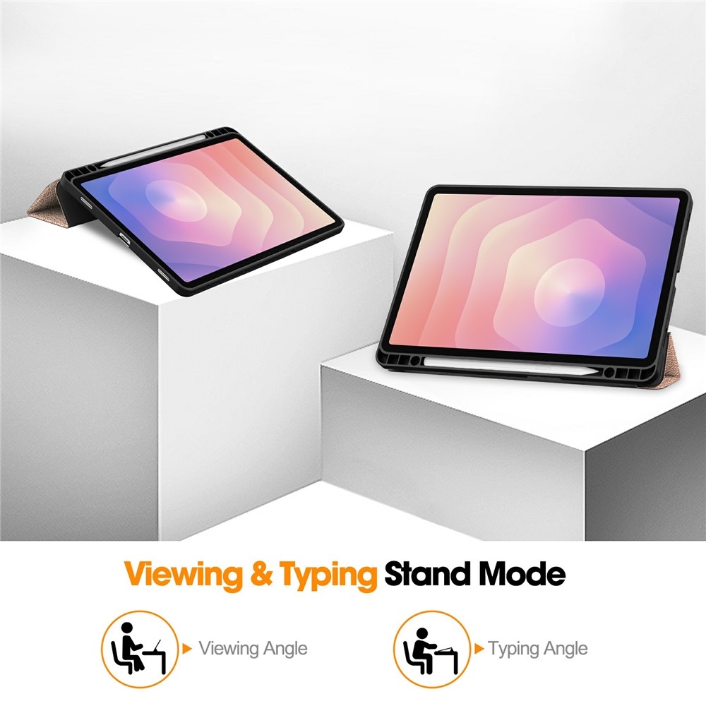 tokok okos záró tok Samsung Galaxy Tab S11-hez - rózsa arany