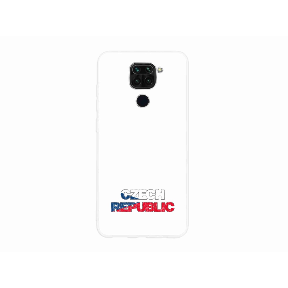 Gél borítás mmCase a Xiaomi Redmi Note 9-hez - Csehország fehér háttérrel