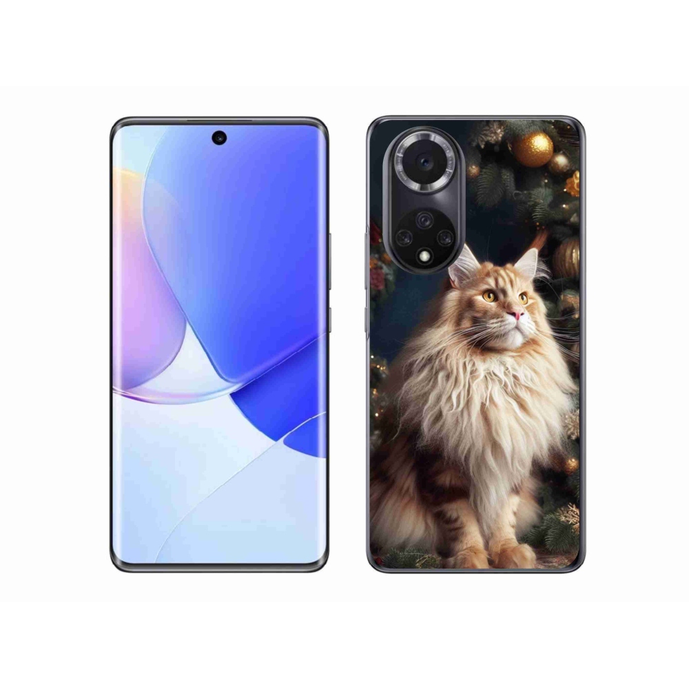 Zselés borító mmCase a Honor 50-hez - macska a fánál