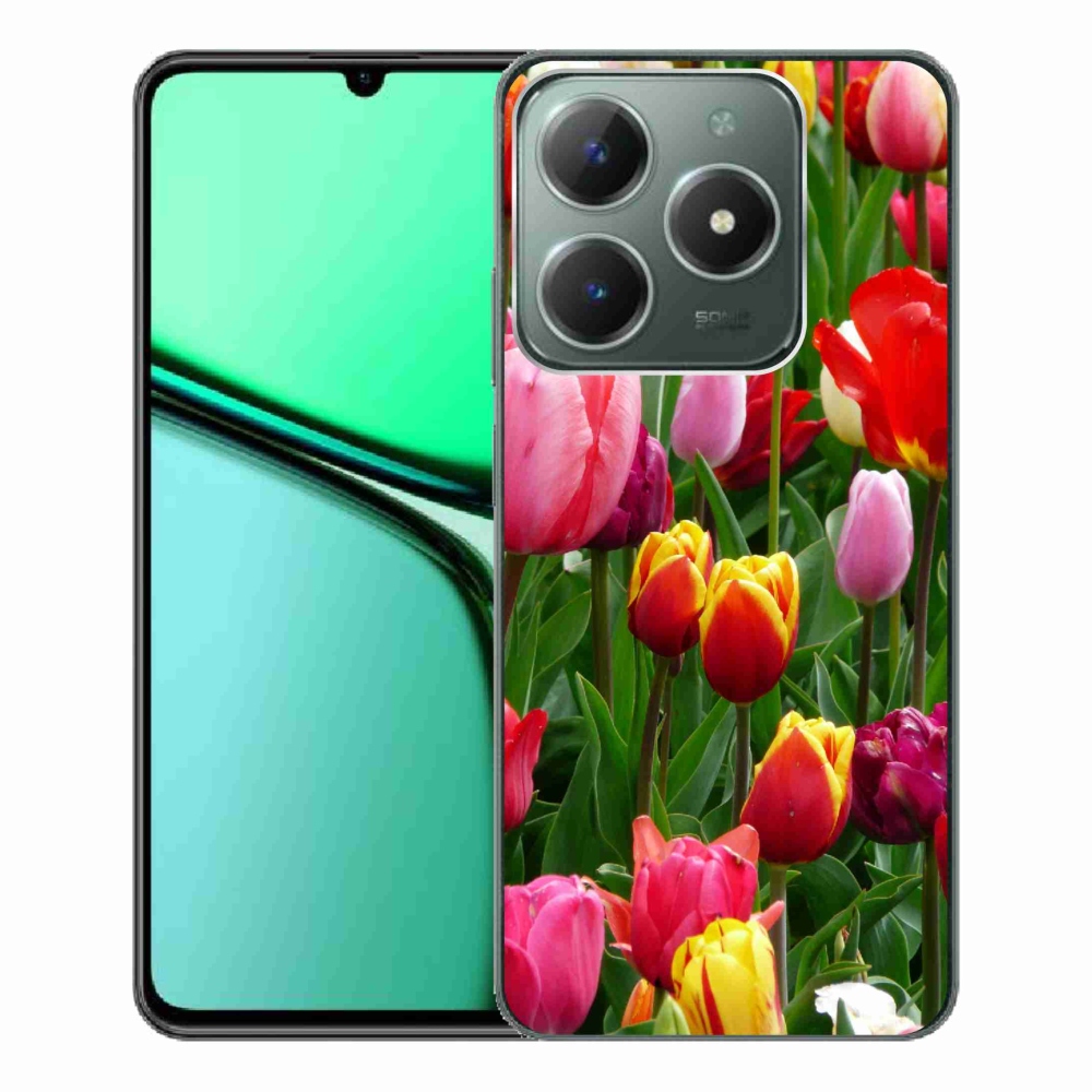 Zselés borító mmCase a Realme C61 készülékhez - tulipánok