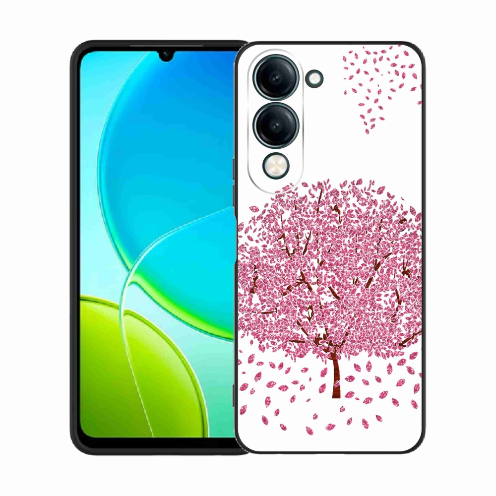 Gél borító mmCase a Vivo Y29s 5G-hez - rajzfilmfa levelekkel