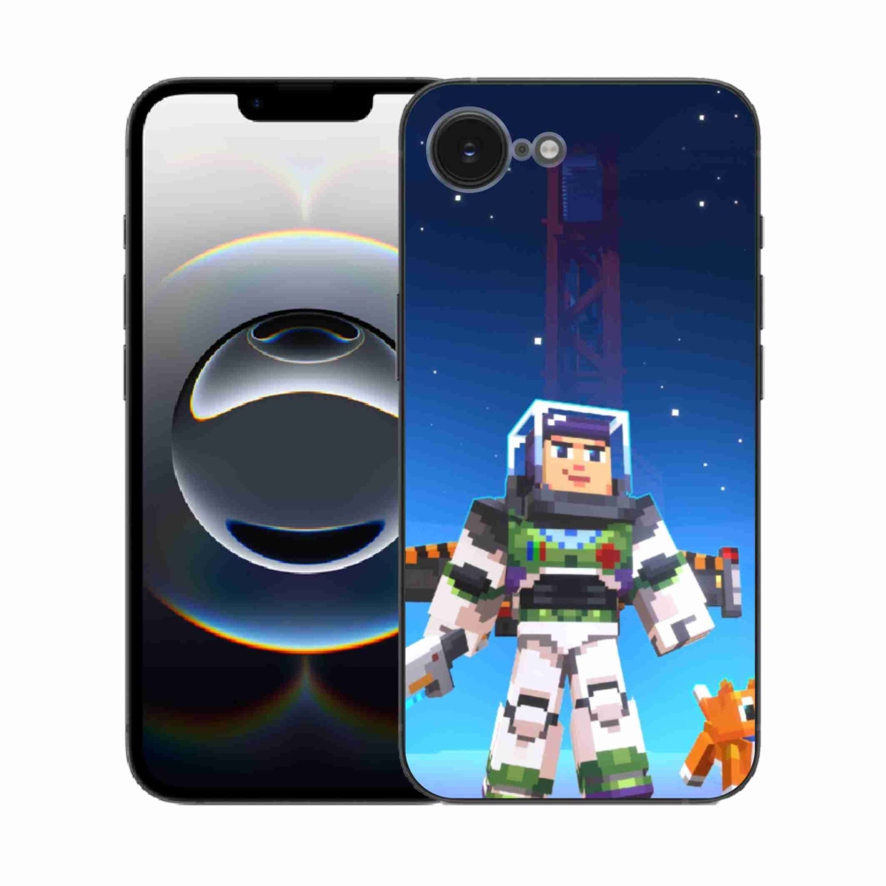 Gél borítás mmCase iPhone 16e készülékhez - minecraft 2