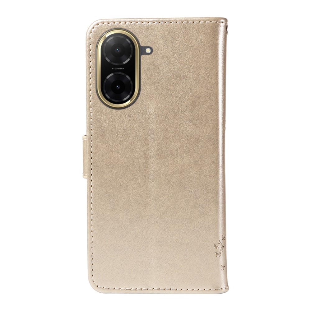 Fák könyv tok Xiaomi Redmi A5 (171.7x77.8x8.3mm) - arany színű