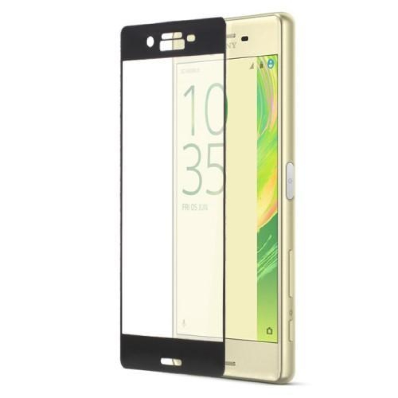 CCX teljes képernyő edzett üveg Sony Xperia X - fekete