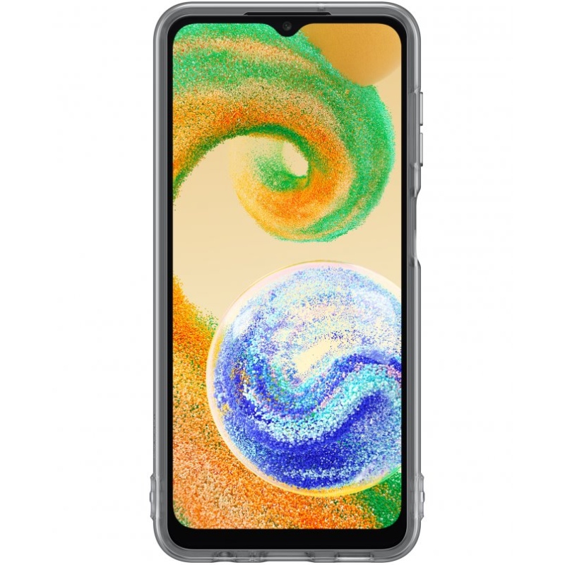 EF-QA047TBE Samsung Soft Clear Cover for Galaxy A04s fekete