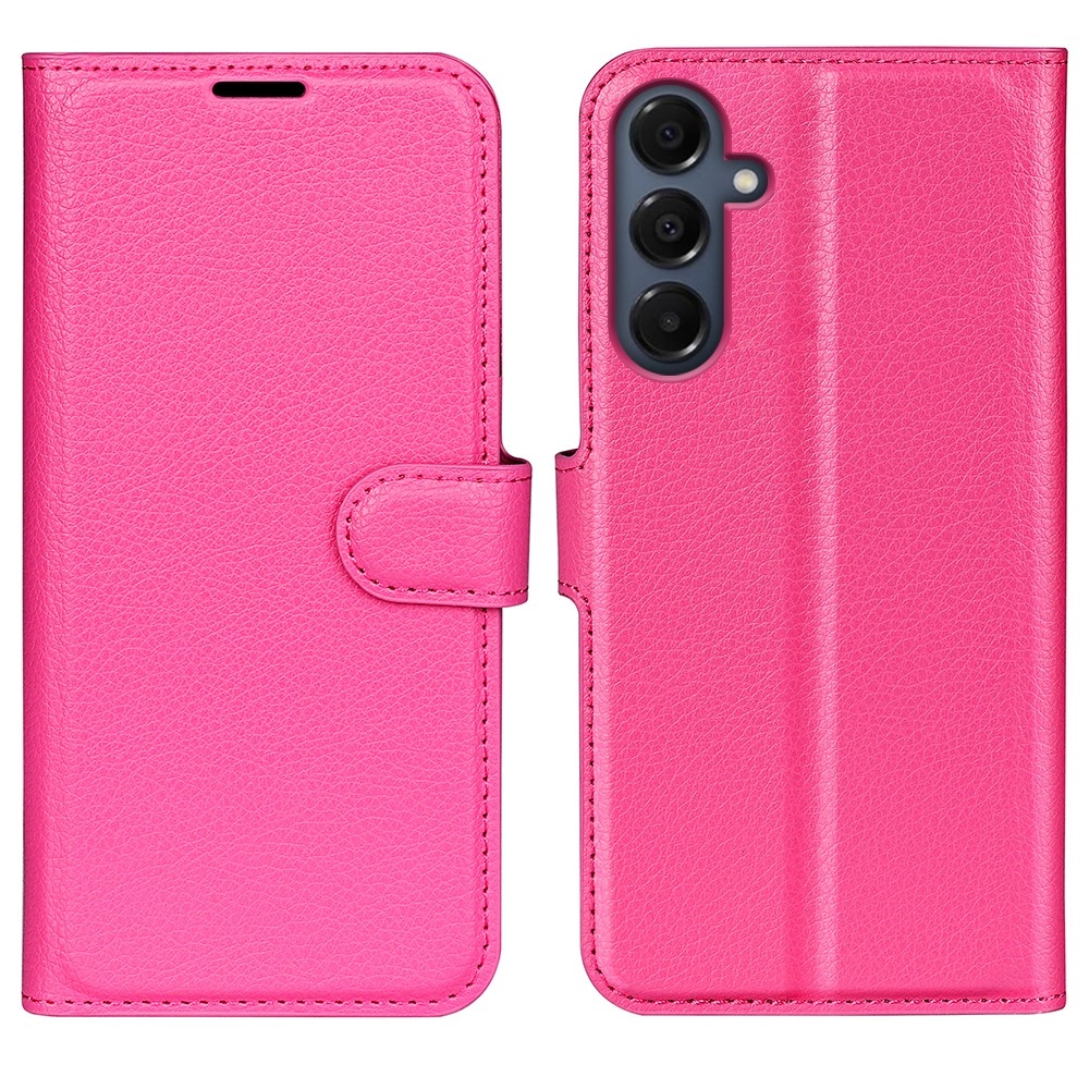 Litchi könyv tok Samsung Galaxy A17 5G-hez - rózsaszínű