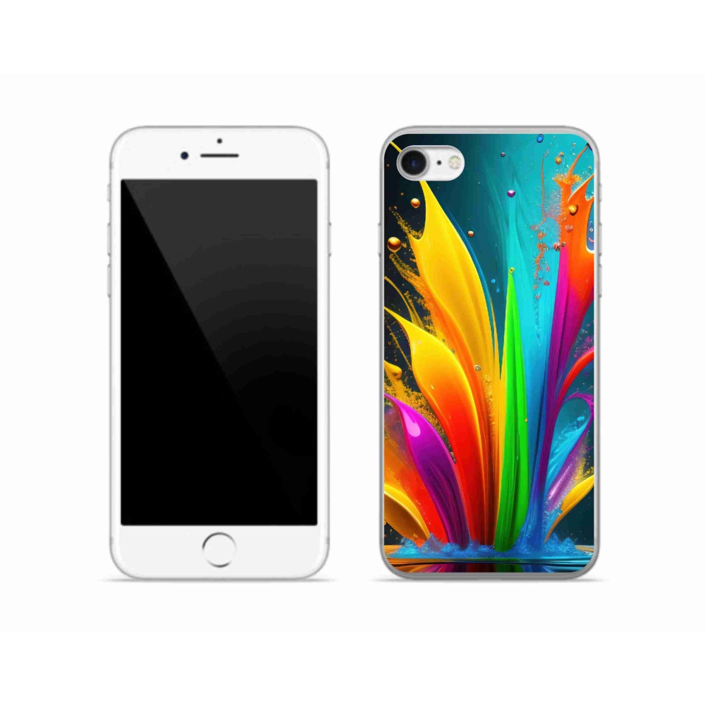 Gél borítás mmCase iPhone SE (2022) - absztrakt motívum 1