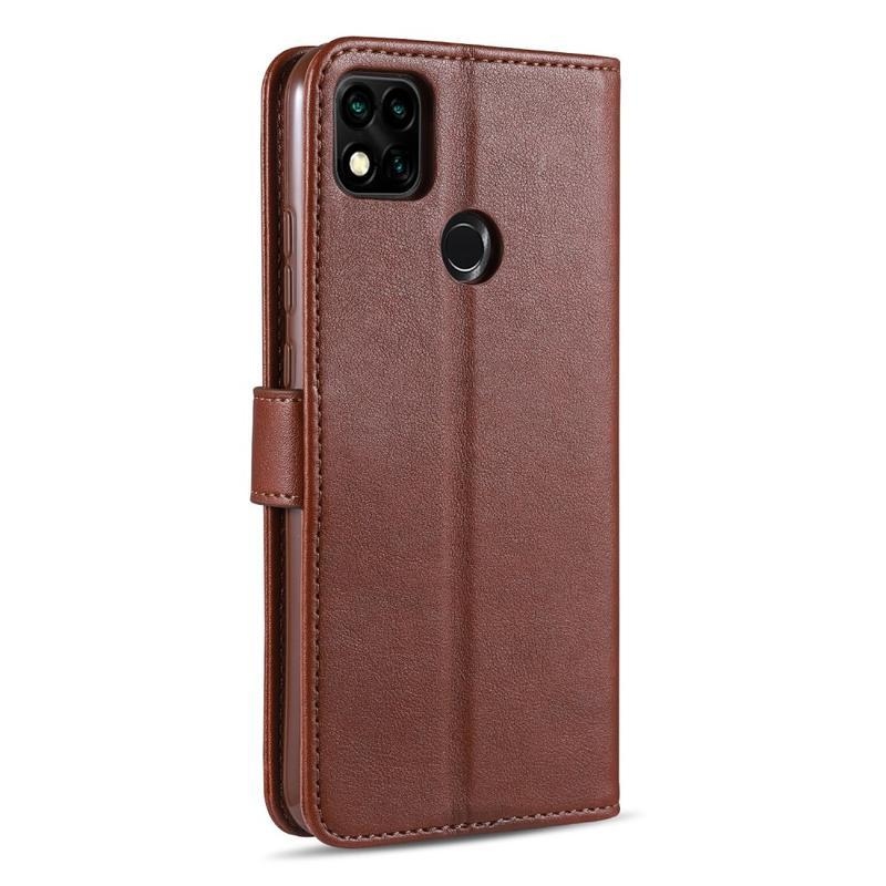Cell PU bőr pénztárca tok Xiaomi Redmi 9C-hez - barna