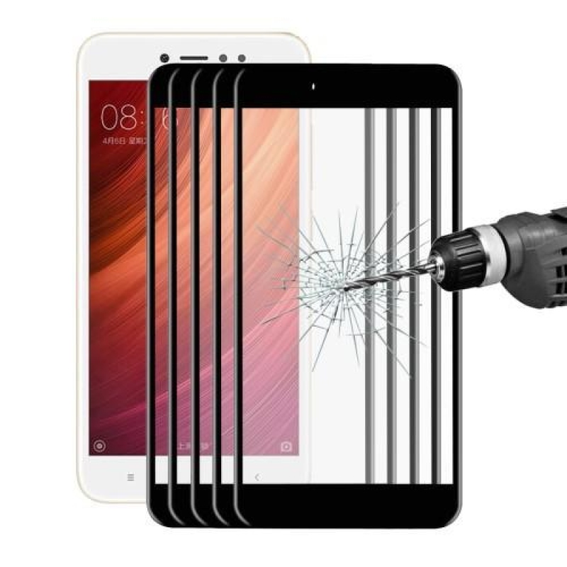 Teljes képernyő védő edzett üveg Xiaomi Redmi Note 5A - fekete
