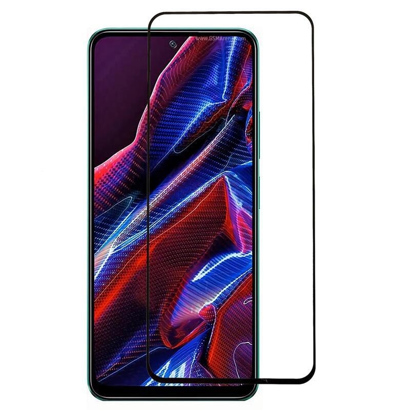 Teljes képernyő üveg a Xiaomi Redmi Note 12 5G/Poco X5 5G készülékhez - fekete
