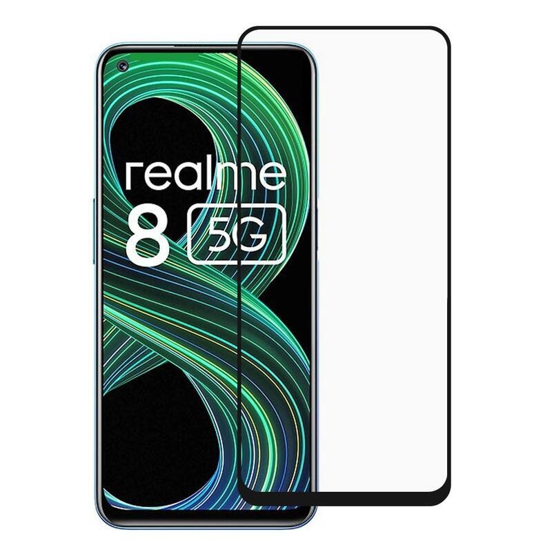Teljes képernyő edzett üveg a Realme 8 5G számára